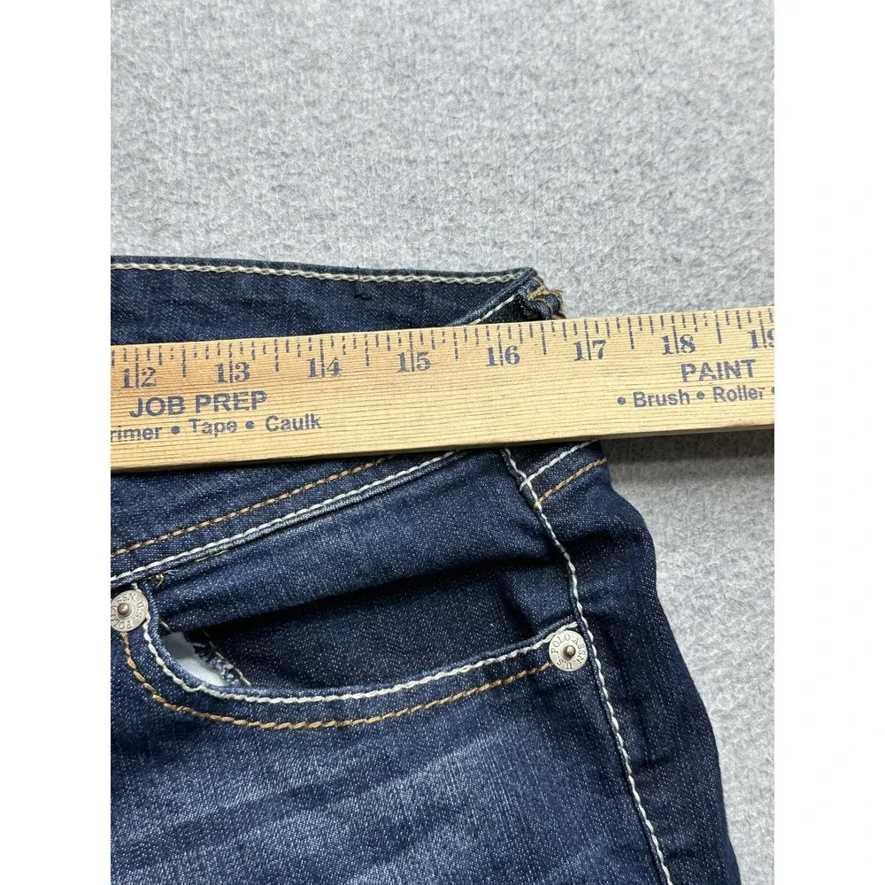 U.S. Polo Assn Shorts Womens 11/12 Blue Denim Jean Bermuda Embroidered Pockets